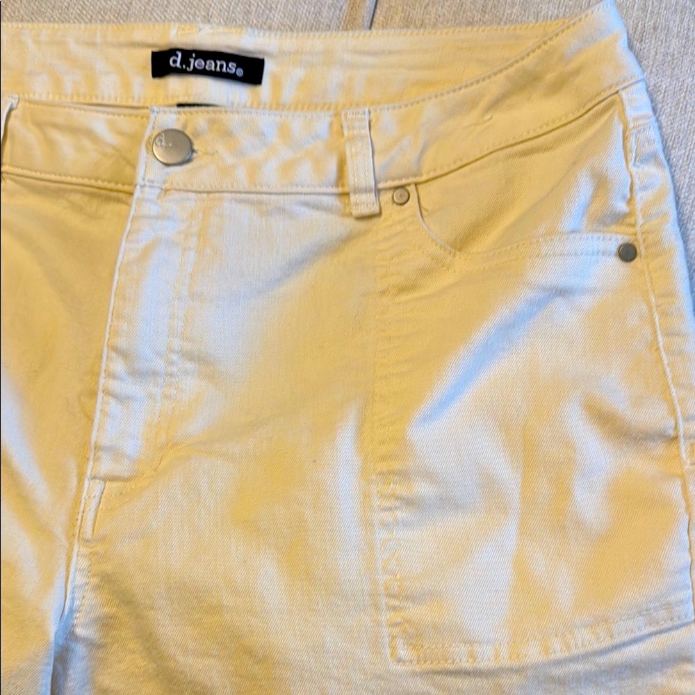 Denim twill high rise jeans